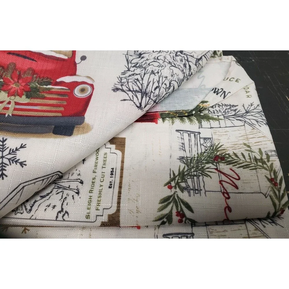 Printed Fabric Tablecloth, 70